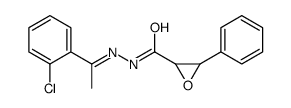 N-[(Z)-1-(2-chlorophenyl)ethylideneamino]-3-phenyloxirane-2-carboxamide结构式