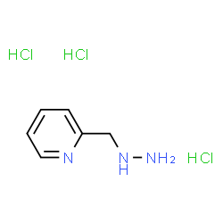 1-(Pyridin-2-ylmethyl)hydrazine trihydrochloride结构式