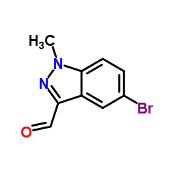 5-Bromo-1-methyl-1H-indazole-3-carbaldehyde Structure