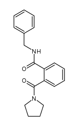 N-benzyl-2-(pyrrolidine-1-carbonyl)benzamide结构式