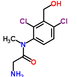 N-[2,4-Dichloro-3-(hydroxymethyl)phenyl]-N-methylglycinamide Structure