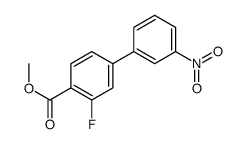 METHYL 3-FLUORO-3'-NITRO-[1,1'-BIPHENYL]-4-CARBOXYLATE structure