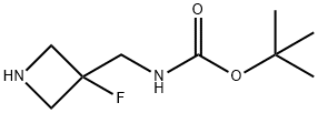 tert-butyln-[(3-fluoroazetidin-3-yl)methyl]carbamate结构式