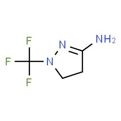 1H-Pyrazol-3-amine,4,5-dihydro-1-(trifluoromethyl)-结构式
