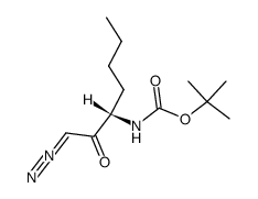 boc-Nle-CH=N2 Structure