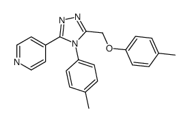 4-(5-((4-Methylphenoxy)methyl)-4-(4-methylphenyl)-4H-1,2,4-triazol-3-y l)pyridine Structure