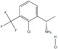 (1S)-1-[2-CHLORO-3-(TRIFLUOROMETHYL)PHENYL]ETHYLAMINE HYDROCHLORIDE结构式