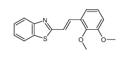 (E)-2-(2,3-dimethoxystyryl)benzothiazole结构式