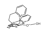 [CuII(tris(2-(2-pyridyl)ethylamine))(OOH)]+结构式