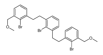 2-bromo-1,3-bis[2-[2-bromo-3-(methoxymethyl)phenyl]ethyl]benzene Structure