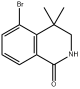 5-bromo-4,4-dimethyl-3,4-dihydroisoquinoline-1(2H)-one Structure