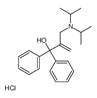 2-[[di(propan-2-yl)amino]methyl]-1,1-diphenylprop-2-en-1-ol,hydrochloride Structure