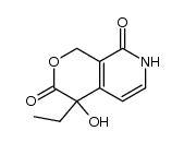 4-ethyl-4-hydroxy-1,7-dihydro-4H-pyrano[3,4-c]pyridine-3,8-dione结构式