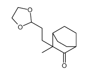 3-[2-(1,3-dioxolan-2-yl)ethyl]-3-methylbicyclo[2.2.2]octan-2-one Structure