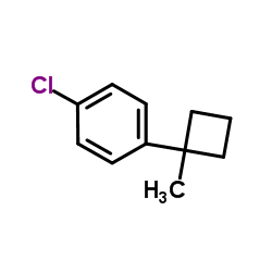 1-Chloro-4-(1-methylcyclobutyl)benzene结构式