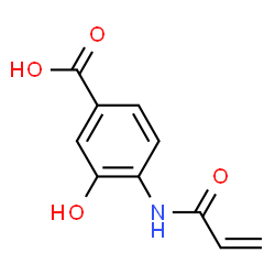 Benzoic acid, 3-hydroxy-4-[(1-oxo-2-propenyl)amino]- (9CI)结构式