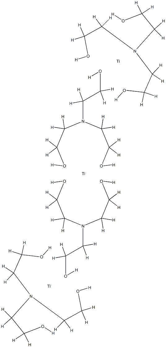 [μ3-[[2,2',2''-nitrilotris[ethanolato]](3-)-O:O':O'']]tris[[2,2',2''-nitrilotris[ethanolato]](3-)-O,O',O'']trititanium structure