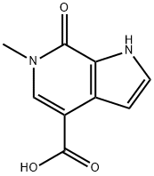 6-Methyl-7-oxo-6,7-dihydro-1h-pyrrolo[2,3-c]pyridine-4-carboxylicacid Structure