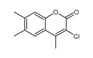 3-chloro-4,6,7-trimethyl-coumarin结构式