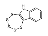 6H-pentathiepino[6,7-b]indole Structure