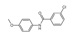 3-chloro-N-(4-methoxyphenyl)benzamide结构式