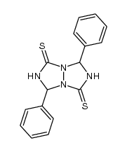 tetrahydro-3,7-diphenyl-[1,2,4]triazolo[1,2-a][1,2,4]triazole-1,5-dithione结构式