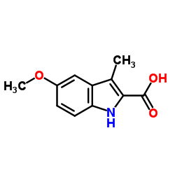 5-Methoxy-3-methyl-1H-indole-2-carboxylic acid Structure