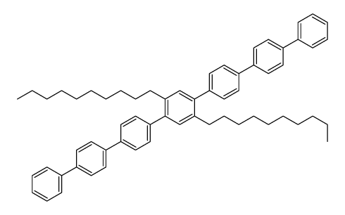 1,4-didecyl-2,5-bis[4-(4-phenylphenyl)phenyl]benzene Structure