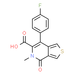 7-(4-FLUORO-PHENYL)-5-METHYL-4-OXO-4,5-DIHYDRO-THIENO[3,4-C]PYRIDINE-6-CARBOXYLIC ACID picture