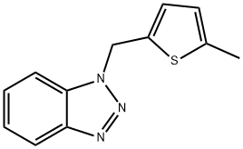 1H-Benzotriazole, 1-[(5-methyl-2-thienyl)methyl]- Structure