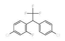 Benzene,4-chloro-1-[1-(4-chlorophenyl)-2,2,2-trifluoroethyl]-2-fluoro- Structure