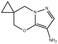 5',7'-Dihydrospiro[cyclopropane-1,6'-pyrazolo[3,2-b][1,3]oxazine]-3'-amine Structure