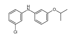 (3-chloro-phenyl)-(3-isopropoxy-phenyl)-amine Structure