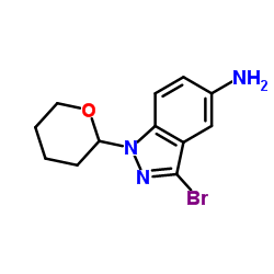 3-bromo-1-(oxan-2-yl)-1H-indazol-5-amine picture