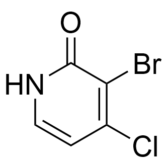 3-Bromo-4-chloropyridin-2-ol Structure