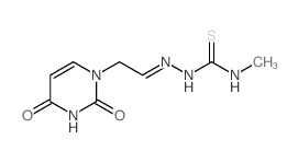 Hydrazinecarbothioamide,2-[2-(3,4-dihydro-2,4-dioxo-1(2H)-pyrimidinyl)ethylidene]-N-methyl- picture
