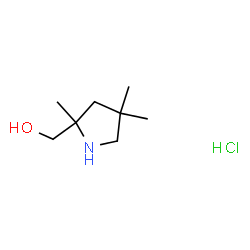 (2,4,4-三甲基吡咯烷-2-基)甲醇盐酸结构式