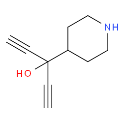 3-羟基-3-(4-哌啶基)-1,4-戊二炔结构式