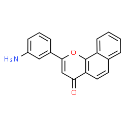 4H-Naphtho[1,2-b]pyran-4-one,2-(3-aminophenyl)-(9CI) Structure