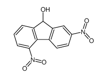 2.5-Dinitro-fluoren-9-ol结构式