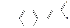 (E)-3-(4-(叔丁基)苯基)丙烯酸结构式