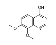 7,8-二甲氧基喹唑啉-4(3H)-酮结构式