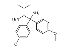 1,1-bis(4-methoxyphenyl)-3-methylbutane-1,2-diamine Structure