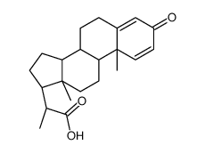 20-carboxy-1,4-pregnadien-3-one结构式