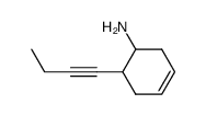 3-Cyclohexen-1-ylamine, 6-(1-butynyl)- (8CI)结构式