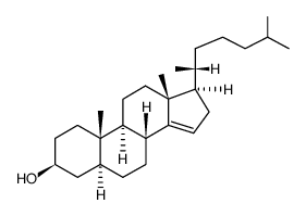 5α-cholest-14-en-3β-ol Structure