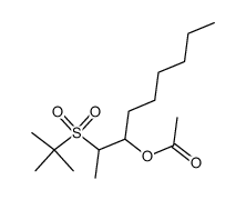 2-(tert-butylsulfonyl)nonan-3-yl acetate结构式