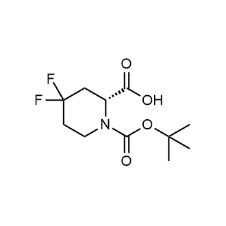 (R)-1-(tert-butoxycarbonyl)-4,4-difluoropiperidine-2-carboxylic acid picture