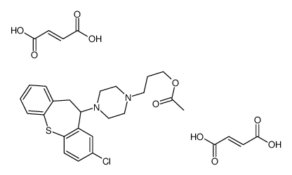(E)-but-2-enedioic acid,3-[4-(3-chloro-5,6-dihydrobenzo[b][1]benzothiepin-5-yl)piperazin-1-yl]propyl acetate结构式
