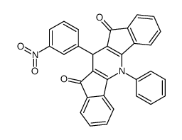 Diindeno[1,2-b:2,1-e]pyridine-10,12-dione,5,11-dihydro-11-(m-nitrophenyl)-5-phenyl- (6CI,8CI)结构式